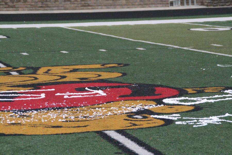 The+Lawrence+High+football+field+was+vandalized.