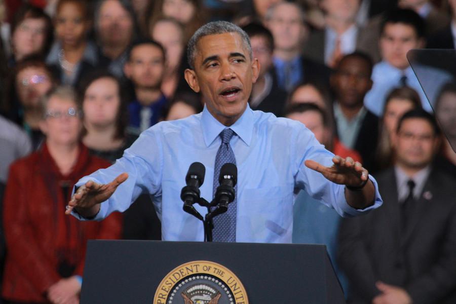 PHOTOS: President Obama speaks at KU