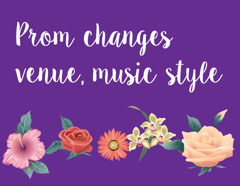 Change in prom venue, type of music