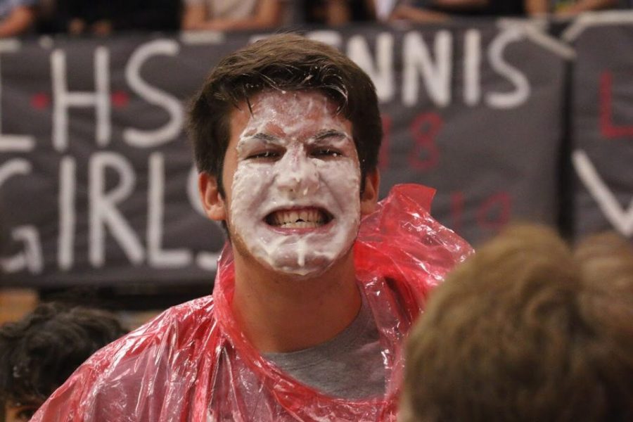 Student damages teeth in assembly whipped cream pie eating contest