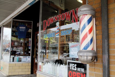 Master planning for downtown Lawrence could affect local businesses like the Downtown Barbershop.
