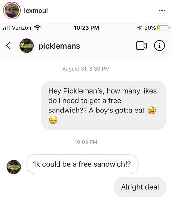 LHS graduate receives free Picklemans sandwich