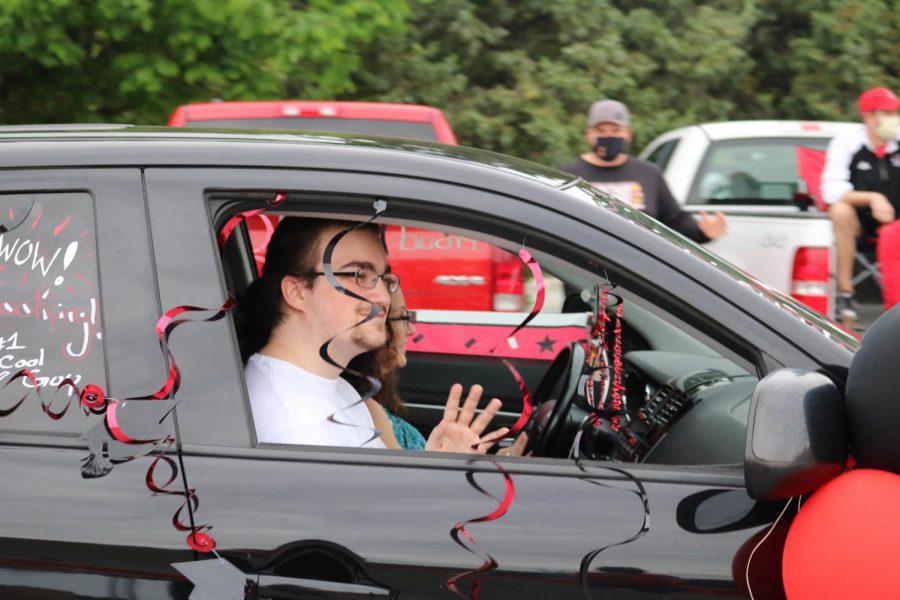 Seniors streamed through the LHS parking lot on Wednesday night to cheers from teachers and staff as they marked the end of a school year cut short by the coronavirus pandemic. The Celebrate the Date event took place on what was originally scheduled as the date of graduation. Graduation has been moved to July.