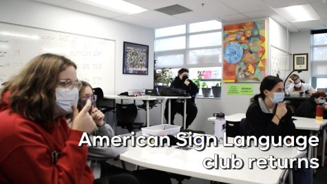 American Sign Language club returns