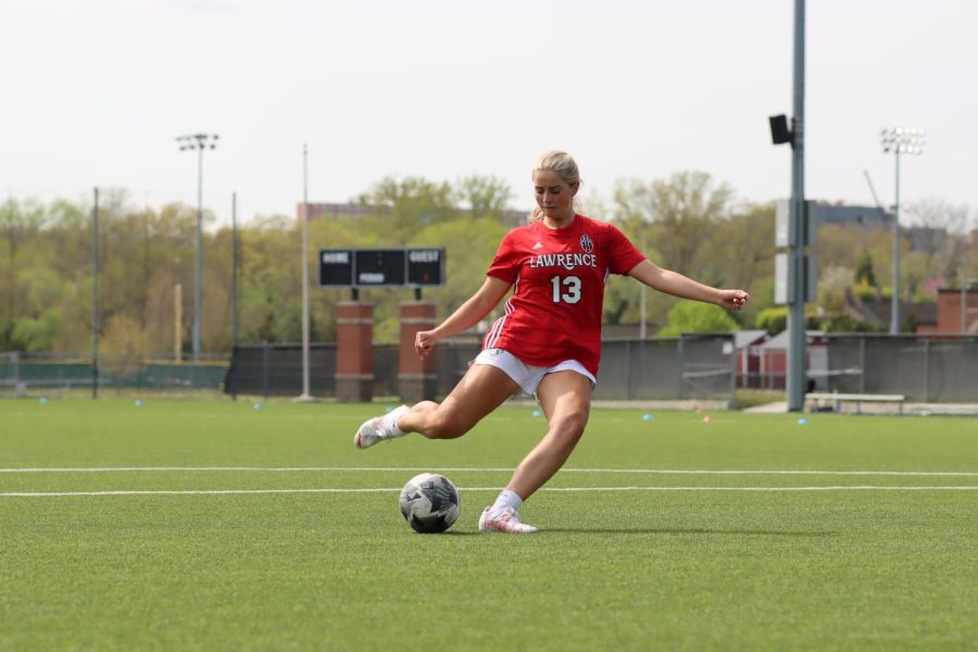 Senior Olivia Platt has been planning to play college soccer since sophomore year but has enjoyed her time competing at the high school level, too.