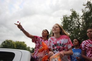 Students gathered Wednesday, Sept. 21 for the Homecoming Parade and Rally Around the Lion.
