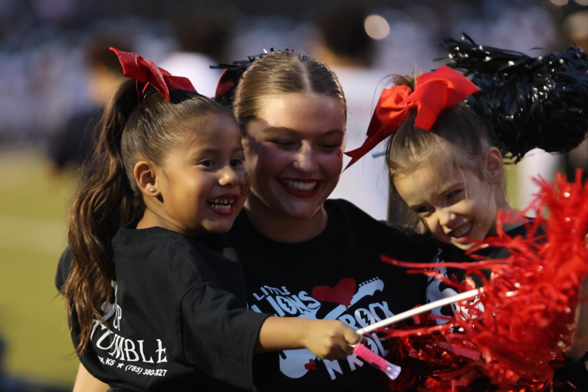 Little Lions join Spirit Squad for football game