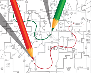 The district is drawing a new line that distributes students between Lawrence High and Free State.