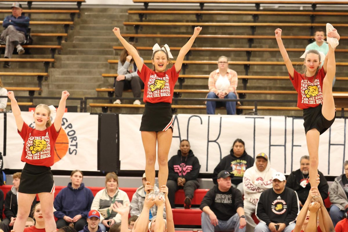 Spirit Squad hypes up the crowd at Pack the House.