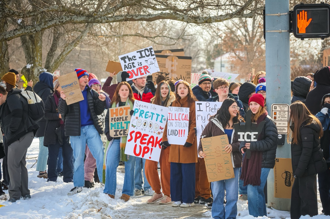Hundreds Walk Out of Lawrence High School in ICE Protest